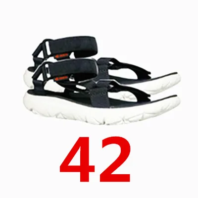 Black 42 XiaoMi FREETIE изогнутые уличные сандалии мужской из ЭВА Нескользящая одежда мягкие и удобные сандалии и шлепанцы пляжная обувь - Цвет: Black 42