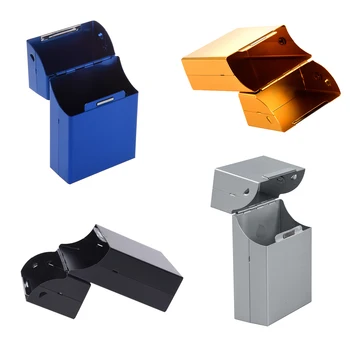 

netic King Size Metal Aluminum Pocket Cigarette Cigar Tobacco Box Case Holder