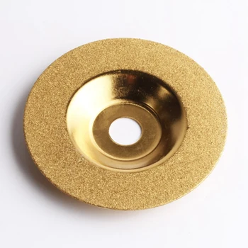 

New 100Mm Gold Diamond Titanium Grinding Wheel Saw Circular Cutting Disc Milling Cutter Tool Sharpener Angle Grinder Accessories