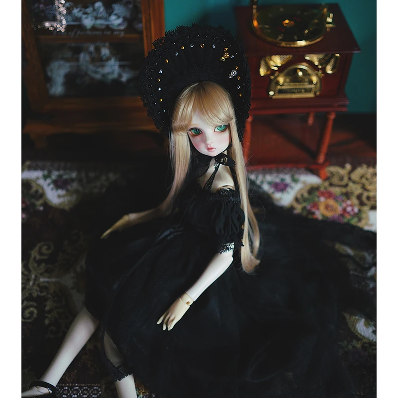 Bjd платье 1/3 1/4 1/6 BJD кукла Винтаж трубка черное платье для 1/6 1/4 1/3 bjd кукла аксессуары без бретелек юбки со шлейфом
