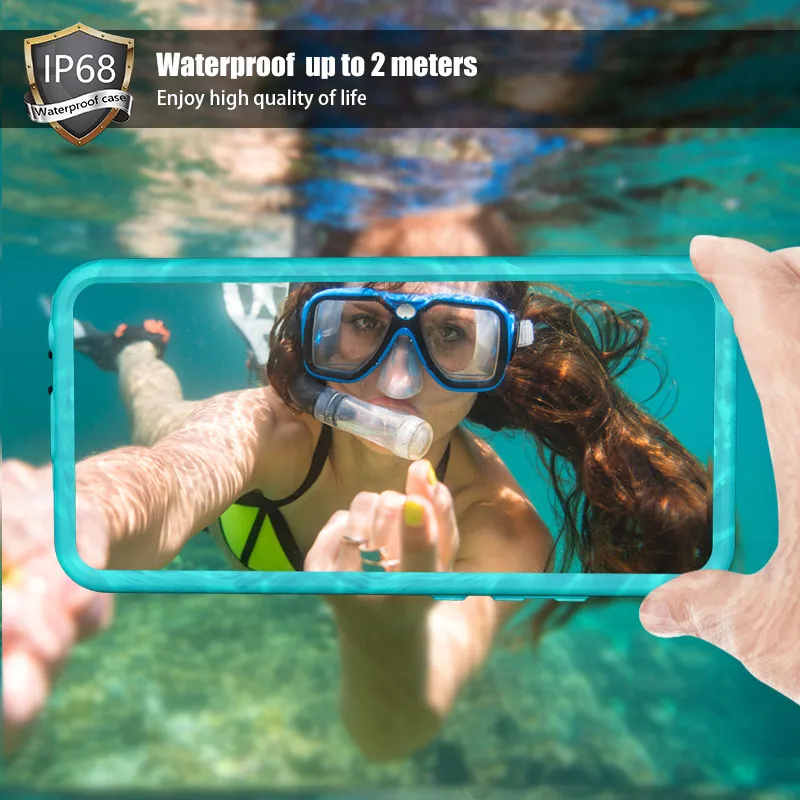 Ударопрочный водонепроницаемый чехол для Huawei P10 дайвинга с подставкой полной