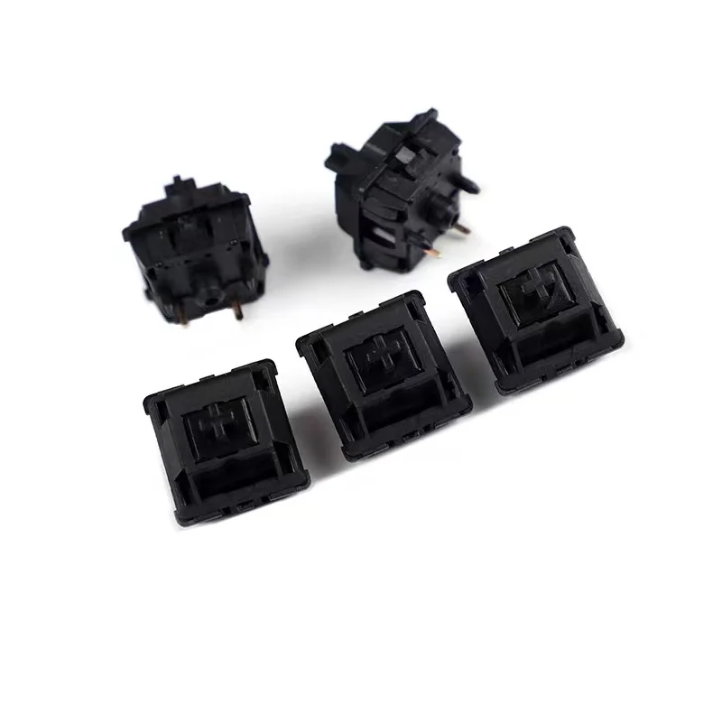 Jwk Black Axis C Zwarte Schakelaar V2 Voor Mechanische Toetsenbord Aanpassen Lineaire As 5 Pins Pom Vergulde Lente voor Spel Kan gaming pc keyboard