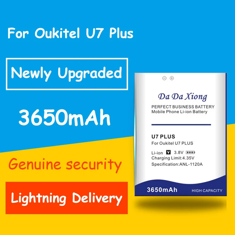 Бесплатная доставка запасные аккумуляторы 3650 мАч для Oukitel U7 Plus | Мобильные