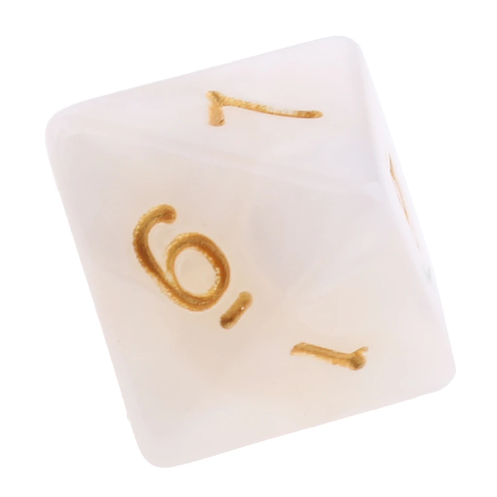 10pcs 8 Sided Dice D8 Polyhedral Dice for Party Table Games Gaming Dice Birthday Parties Board Game