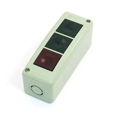 

250V AC 3A Forward Reverse Off Power Pushbutton Switch 116 x 45 x 42mm