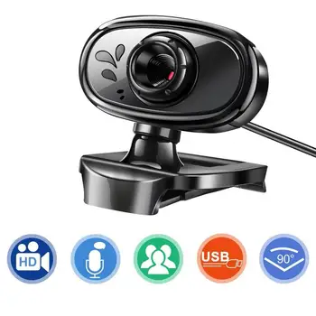 

HD 720P Web Cam Desktop PC Video Calling Webcam Camera with Microphone Mic Meeting Conference Webcam 4.25