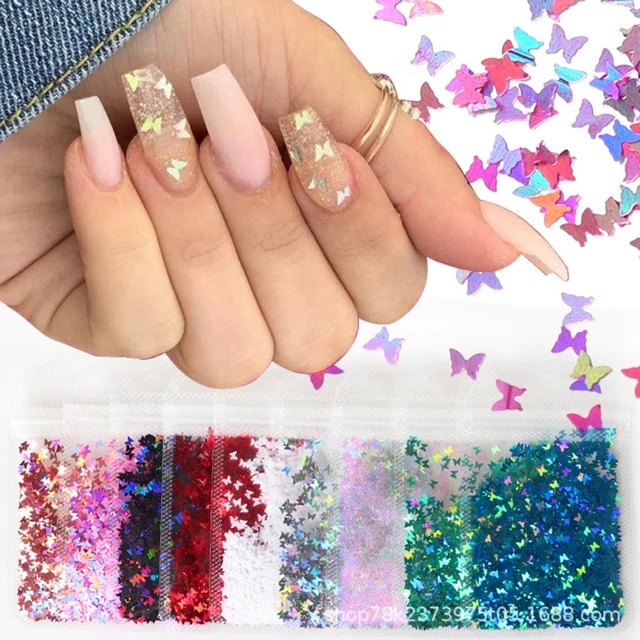 6pcs/set Holographic Glitter For Epoxy Resin Filling Rainbow Sequins Resin  Pigment Powder Resin Filler Resina Epoxi Kit Completo