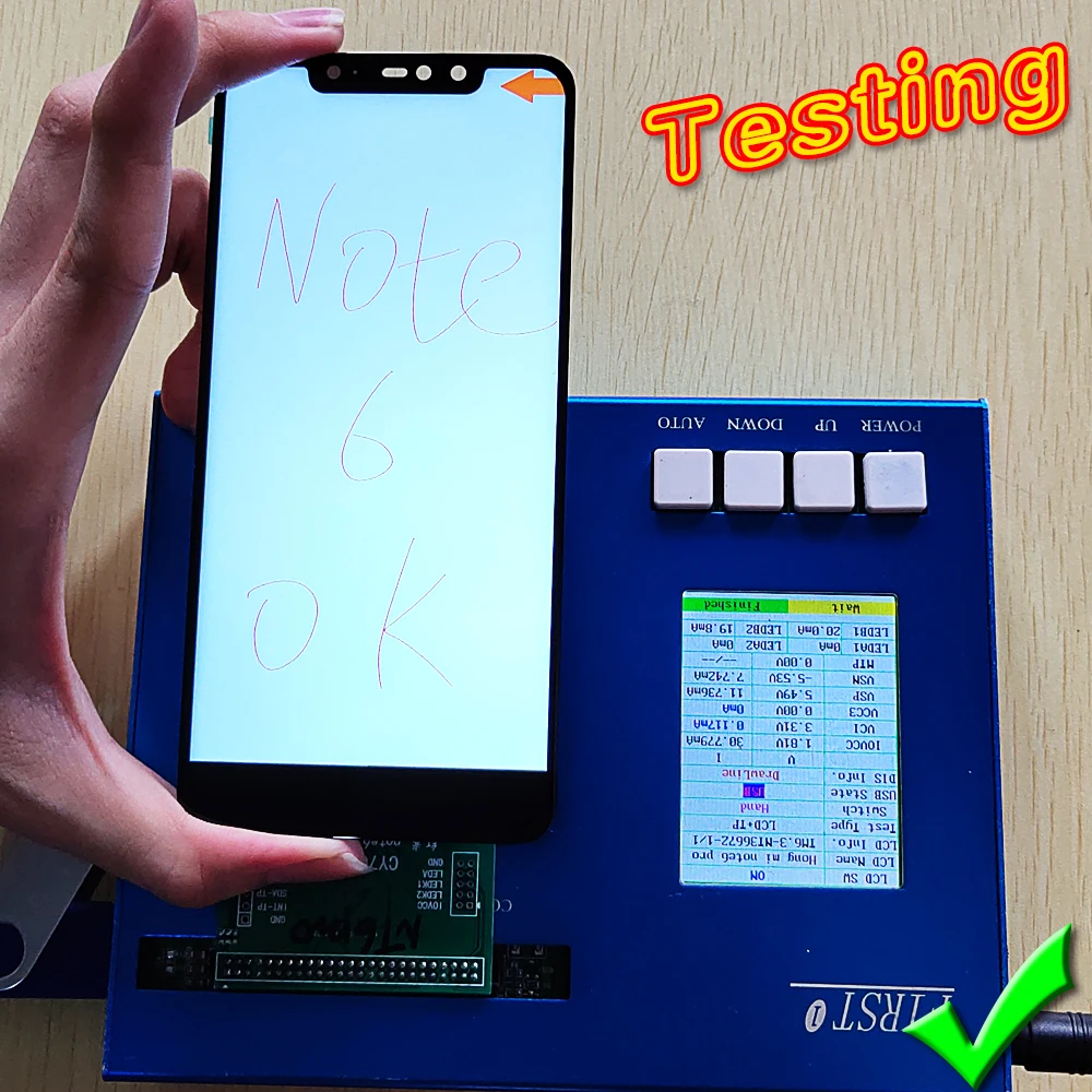 ЖК дисплей для Xiaomi Redmi Note 6 pro 26 дюйма дигитайзер в сборе рамка сенсорный экран с 10