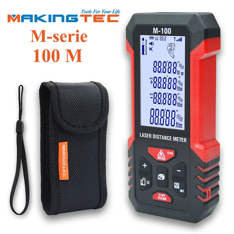 Лазерный измеритель MAKINGTEC лазерный дальномер 40/60 м цифровая лента измерительное