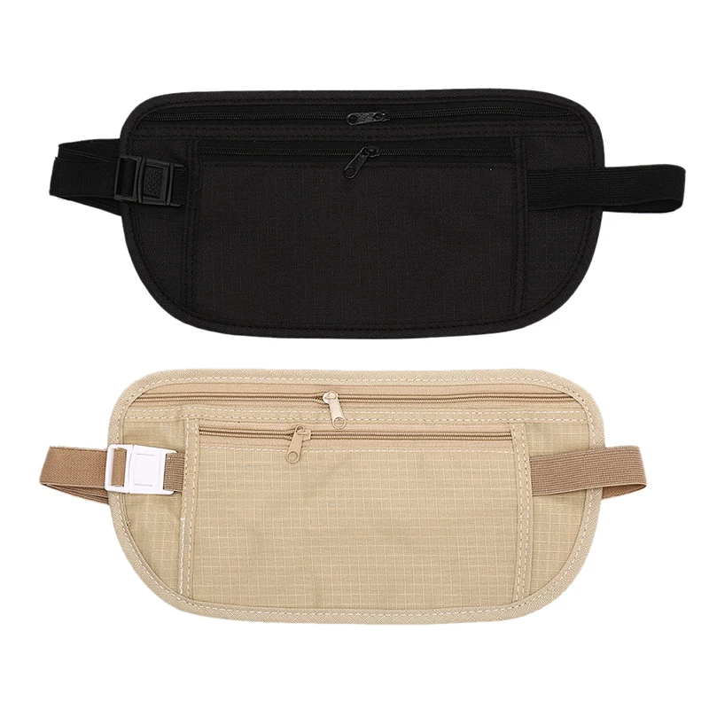 

Ultra-thin hidden pockets Waist bag Outdoor Waist Pouch for Passport Money Belt Bag Hidden Security Travel Wallet Gifts