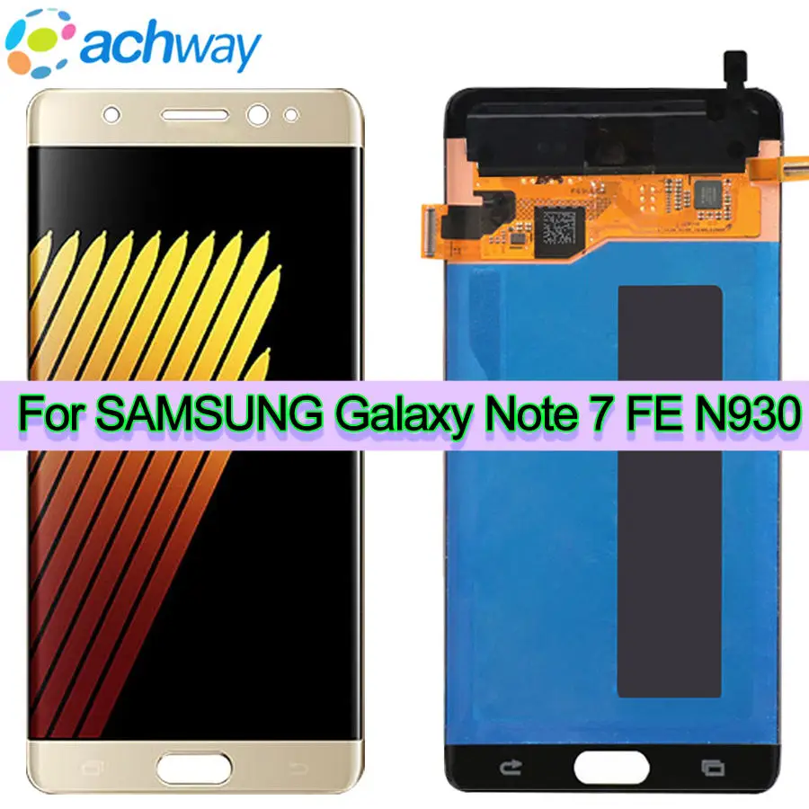 

Super AMOLED For 5.7" Samsung Note Fan Edition FE Note 7 Display N930F Touch Screen Digitizer Assembly For Samsung Note7 LCD