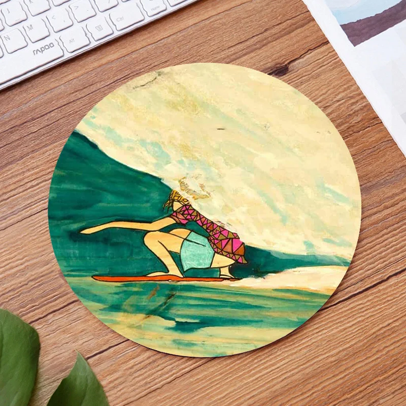 

MRGLZYCartoon Cute Round Mouse Pad Small Girl Office Home Wrist Pad Gaming Mouse Pad Desks Gaming Mouse Pad Small Mouse Pad