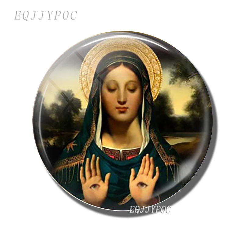 PACK OF 1 Христианская Дева Мэри магнит на холодильник религиозное украшение на холодильник St Joseph Мадонна мать и ребенок искусство магнит на холодильник - Цвет: PACK OF 1