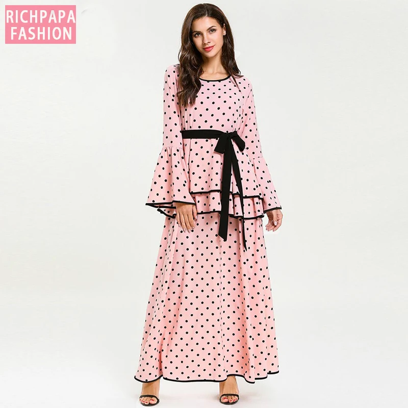 Vestidos Арабская абайя кафтан Marocain Дубай исламское мусульманское платье кафтан женщины Рамадан Elbise Eid платья Sukienki халат Musulmane