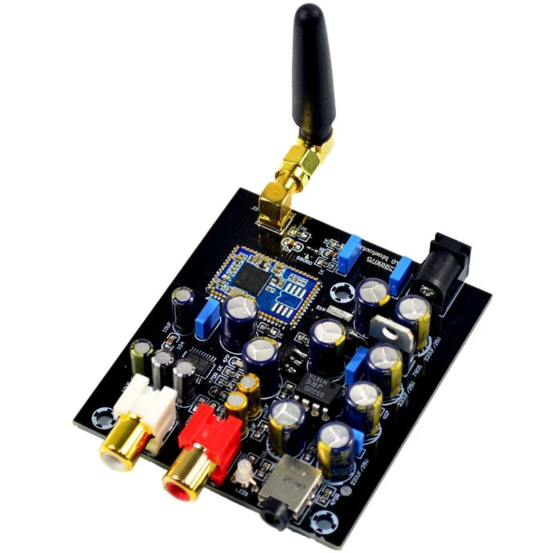 Black Csr8675 Bluetooth 5,0 беспроводной приемник плата Pcm5102A ies Dac декодер плата Aptx Hd поддержка 24 бит с антенной A5-007 - Цвет: Black