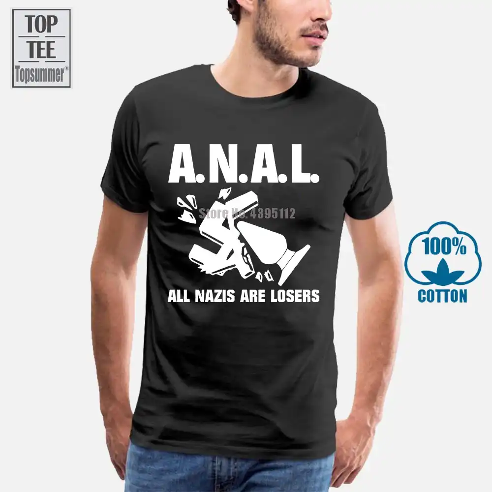 T Shirt Groe S 4xl A N A L Fck Nzs Gegen Nazis Antifa Antifaschist T Shirts Aliexpress