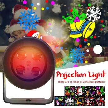 

Music Projection Tripod Birthday Portable Flashlight LED Projector 12 Pattern Slides Music Party Holiday Decoration Christmas