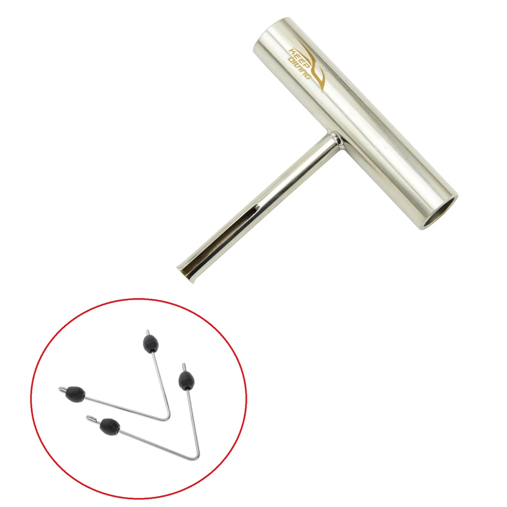 T Shape Rod Wishbone Insertion Tool for Rubber Speargun Spearfishing V Wish  - AliExpress