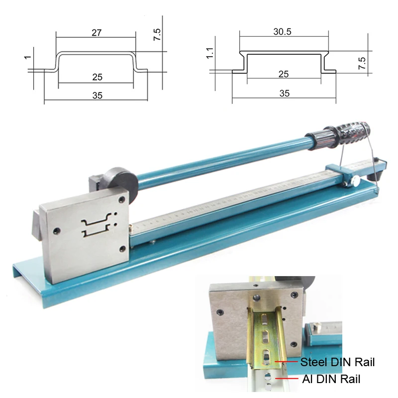 MXBAOHENG DIN Rail Cutter DIN-railsnijder dubbel gat rail