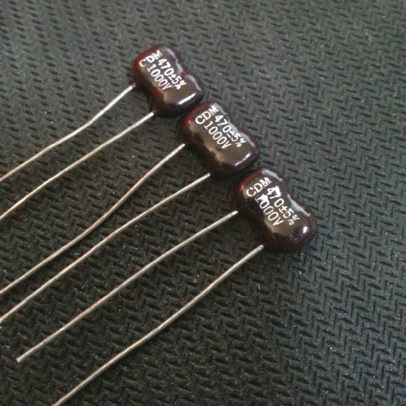 Слюдяной конденсатор CDM Silver Mica 1000V470PF 5% P6MM 1000V 470P 1KV 471 470pF/1000V 1000V471 желтый 20