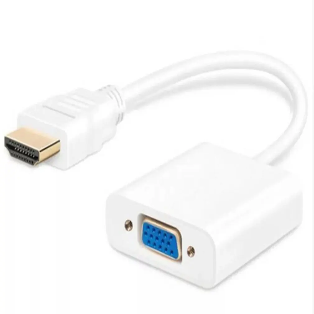 HDMI в VGA адаптер 1080P мужской в Famale конвертер адаптер 1080P цифро-аналоговый видео аудио для ПК ноутбук планшет