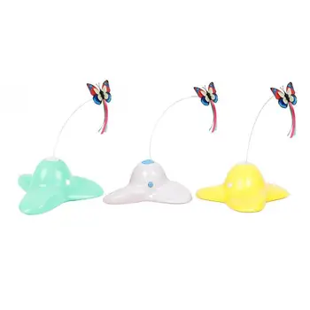 

Electric Cat Toy Smart Teasing Cat Stick Crazy Game Spinning Turntable Cat Catching Mouse Donut Automatic Turntable Cat Toy