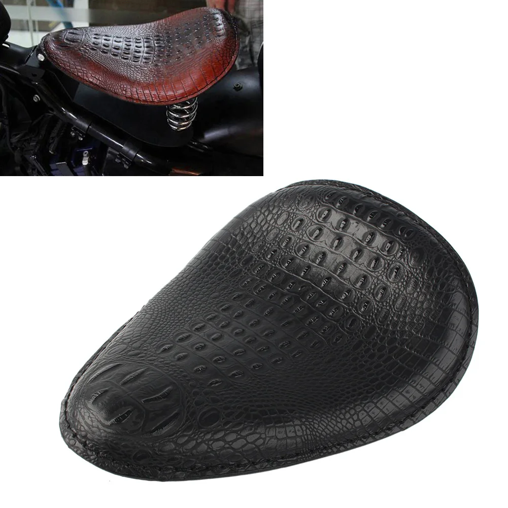 Front Driver Solo Seat Cushion For Harley Honda Yamaha Kawasaki Suzuki Sportster Bobber Chopper &amp Custom Motorcycle Styling Kit |