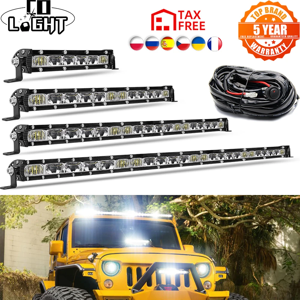 

CO LIGHT Led work Light bar 32'' 18000LM Combo Beam Offroad LED Light Bar 4x4 Car Light Bar for Trucks UAZ Niva Trailer 12V 24V
