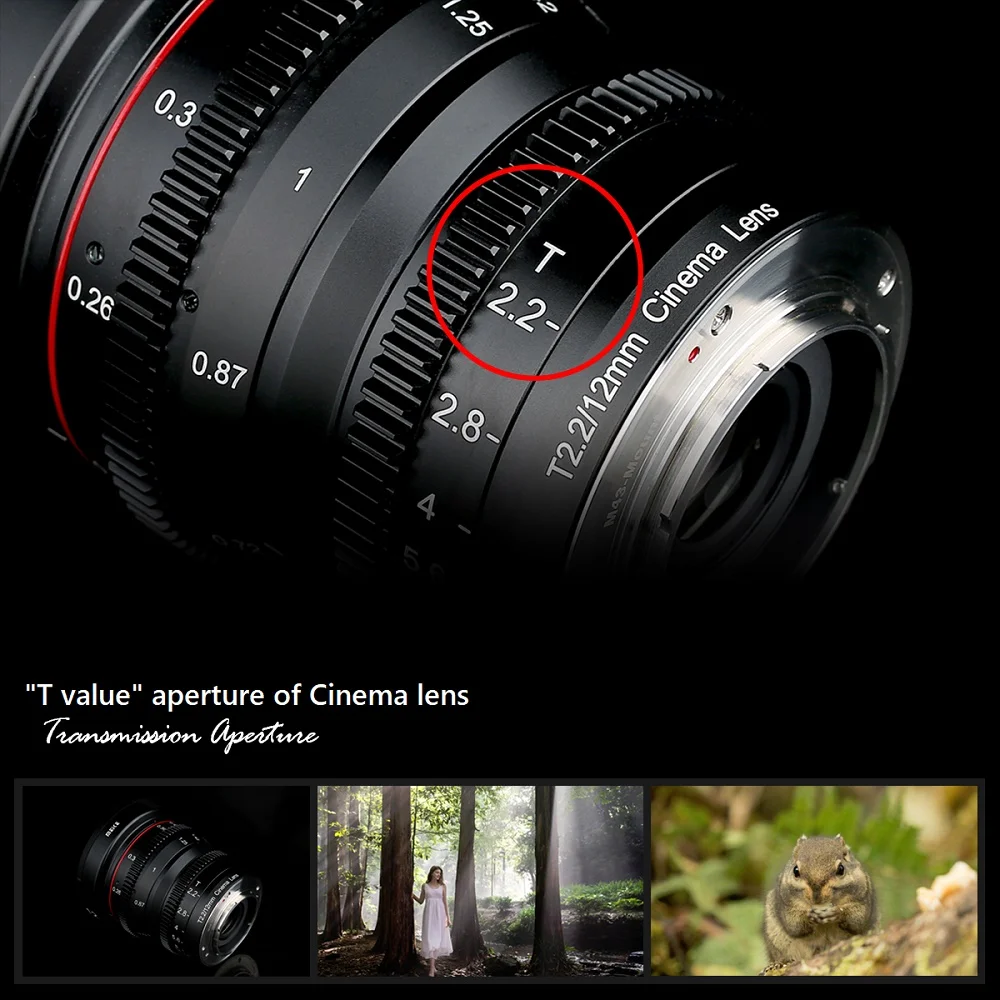 US $1.480.00 Meike Manual Focus Cine Lens Kit12mm 16mm 25mm 35mm T22 For Micro Four Thirds MFT M43 Mount Olympus Panasonic