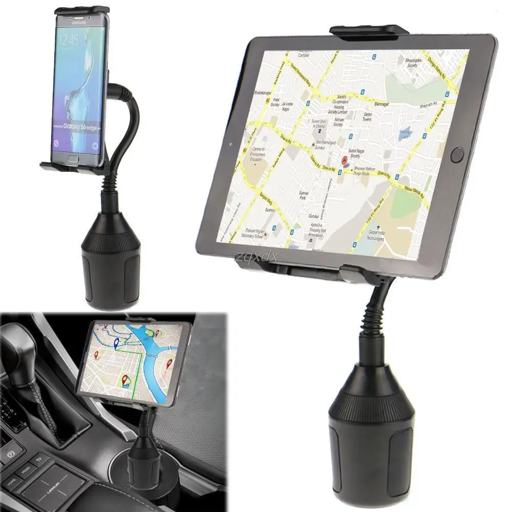 

Adjustable Car Cup Holder Mount for iPad Samsung Galaxy 7\"-10\" Tablet Mini Z07 Drop ship