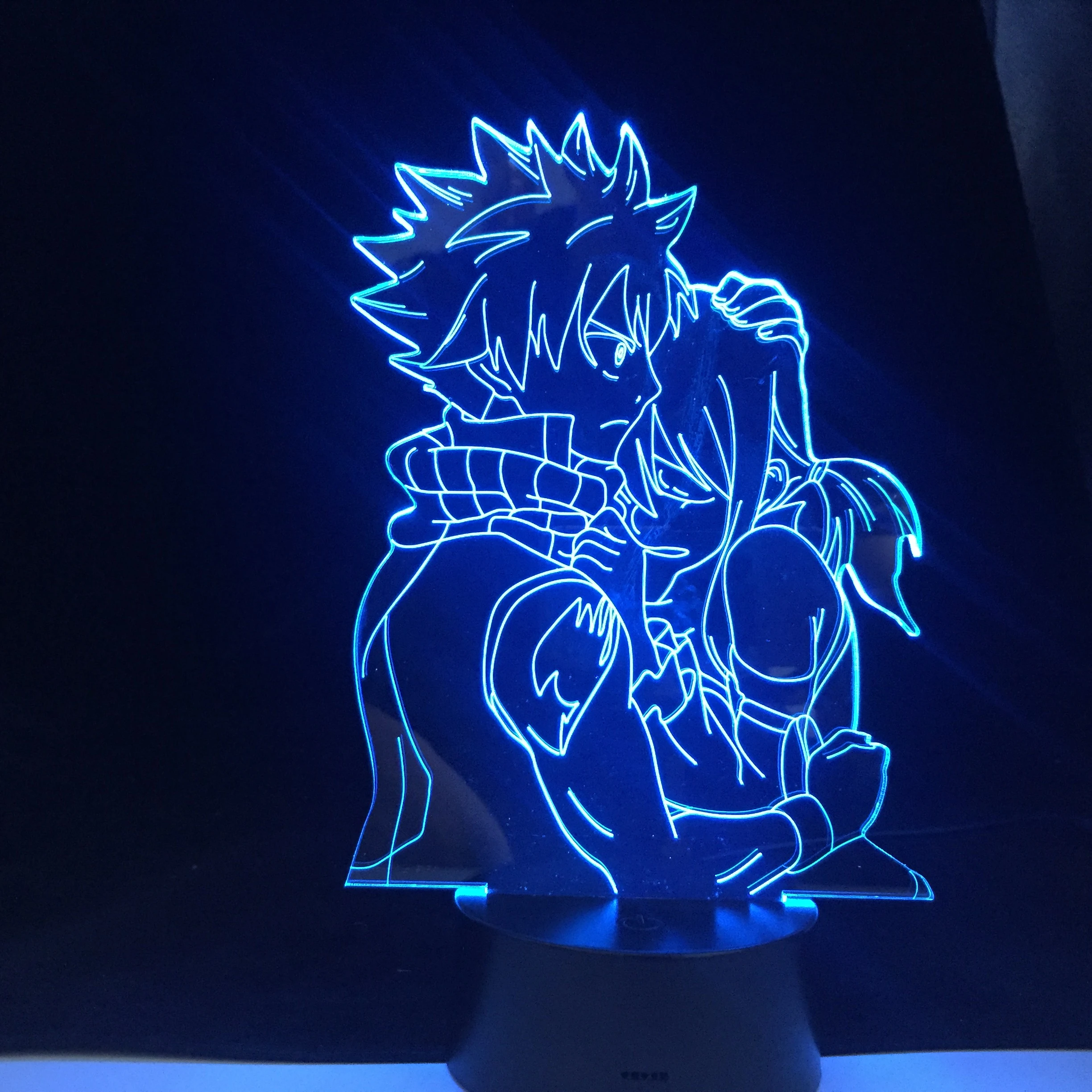 Natsu Màu Xám Và Lucy Anime Đèn Anime Fairy Tail Natsu Dragneel Và Erza  Scarlet Ôm Đèn Ngủ Led Cảm Ứng Cảm Biến Nightlight|Led Night Lights| -  Aliexpress