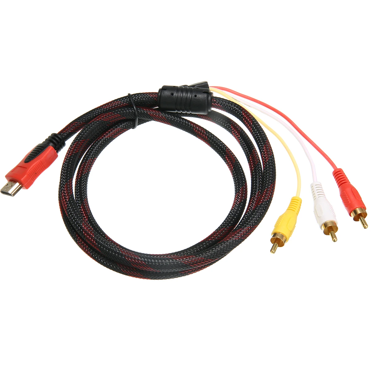 HDMI штекер 3 RCA кабель Мужской передатчик сигнала домашний Аудио Видео AV Кабель