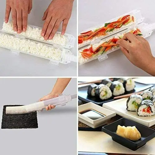Роллер для суши AISHN Sushi Bazooka прочный лагерь машина приготовления риса|Инструменты