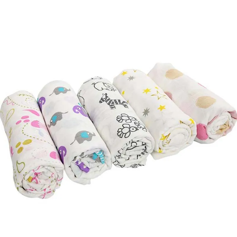 Baby Boy Blanket Bath towel gauze Baby Swaddle blanket newborn Swaddling baby sleeping wrap Summer BHB005