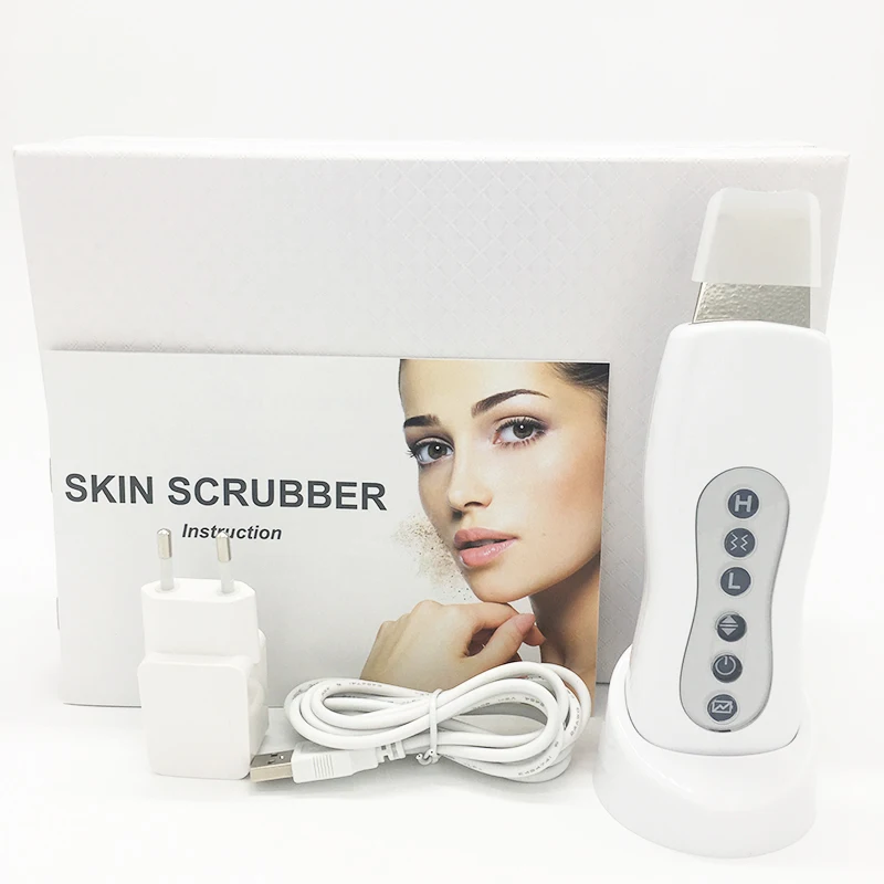 US $27.88 Ultrasonic Face Pore Cleaner Skin Scrubber Clean Blackhead Acne Removal Face Exfoliator Peeling Machine Deeply Clean Skin Tool