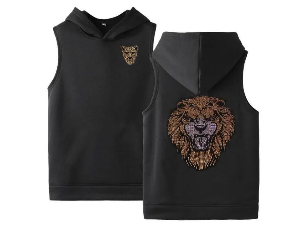 

Толстовка мужская и жилет для фитнеса Стразы одежда толстовки