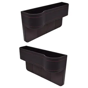 

Multifunctional Car Seat Organizer Front Seat Filler Leather Storage Box Suitable for Most Cars Automobile Inner Decoration