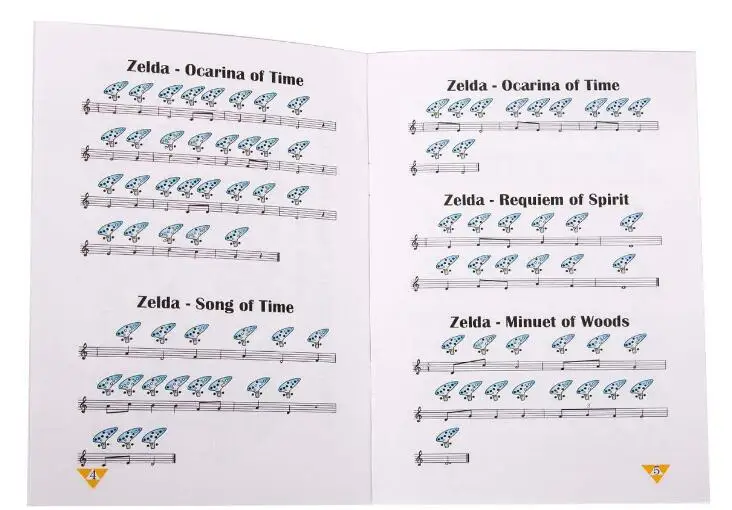 100 Pcs Legend of Zelda Ocarina 12 Hole Alto C with Song Book