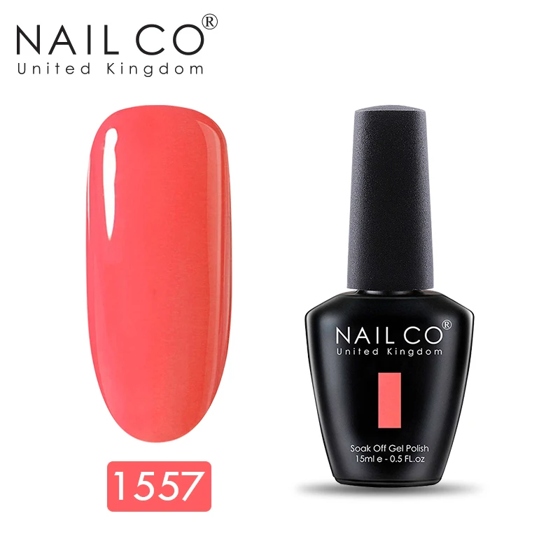 NAILCO 150 чистые долговечные цвета гибридное лаковое гелевое покрытие для ногтей Esmalte гель для дизайна лак розовый красный вымачивать праймер Гель-лак - Цвет: 1557