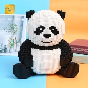 

Color Web Celebrity Douyin Hot Style Panda Miniature Particle Diamond Mosaic Tandem Blocks Compatible Educational Toys Wholesale