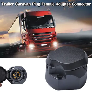 

Hot Multifuction 7Pins Electrics Converter Trailer Caravan Plug Female Adapter Connector Caravan Car Moto Devices