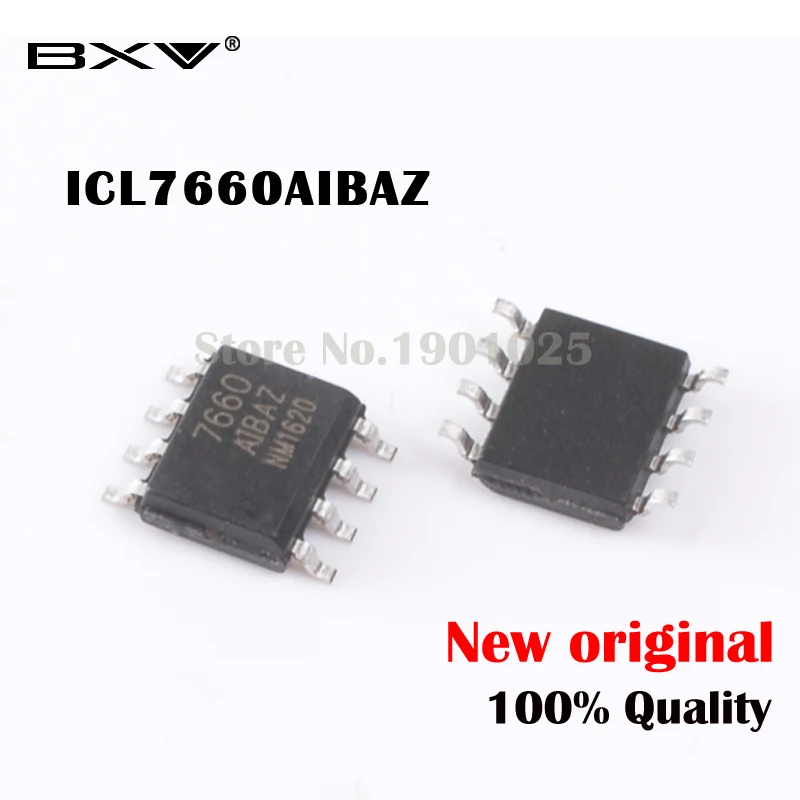 10PCS ICL7660AIBAZ ICL7660AIBA SOP8 SOP ICL7660 new and original