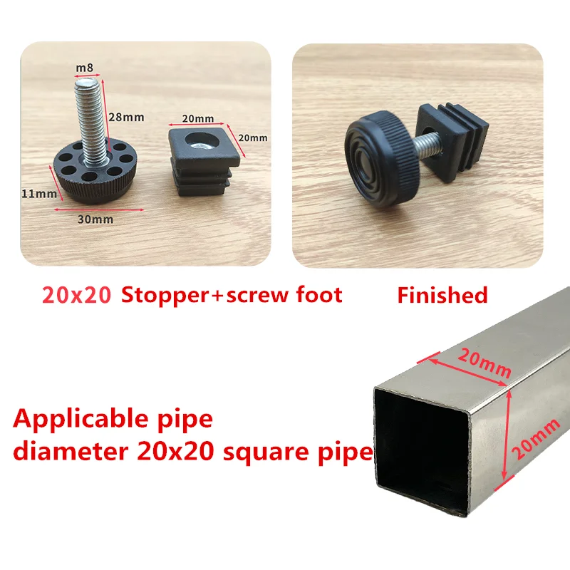 Details about   50x50mm Tube Inserts Square Plastic End Caps Blanking Plugs Made in Germany 