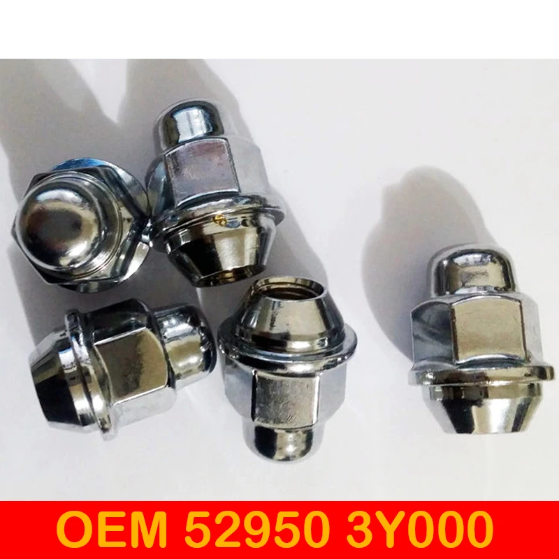 OEM for Kia Forte Sorento Hyundai sonata ix25 (creta) Elantra tucson accent chrome Wheel Lug NUTS 5 pieces 52950 3Y000 | Автомобили и
