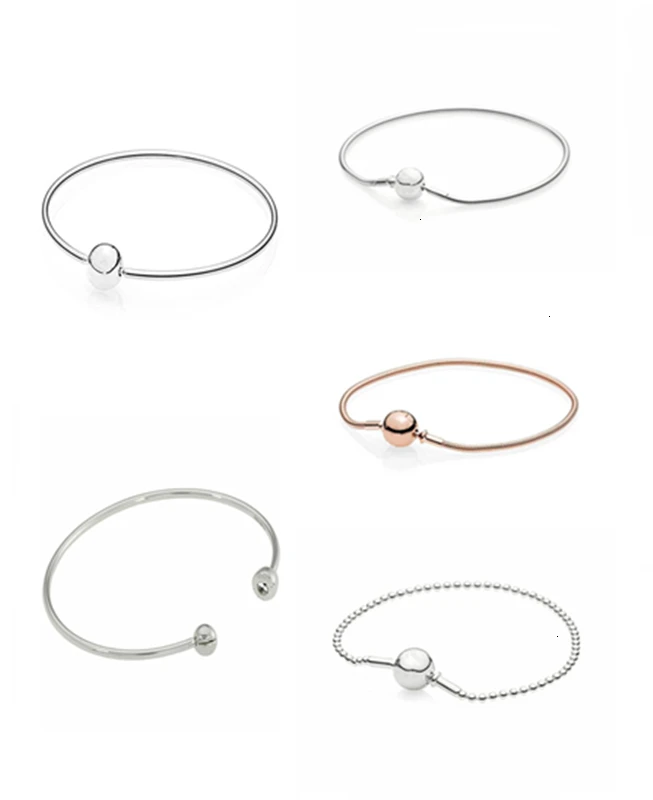 Серебряный браслет 925, ювелирный магазин Boho Bijoux, рождественский подарок, розовое золото