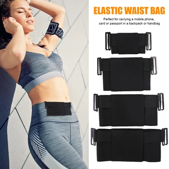 

Portable Unisex Waist Bag Multifunction Minimalist Wallet Mini Elastic Invisible Pouch Phone Cash Card Holder Sport Bags