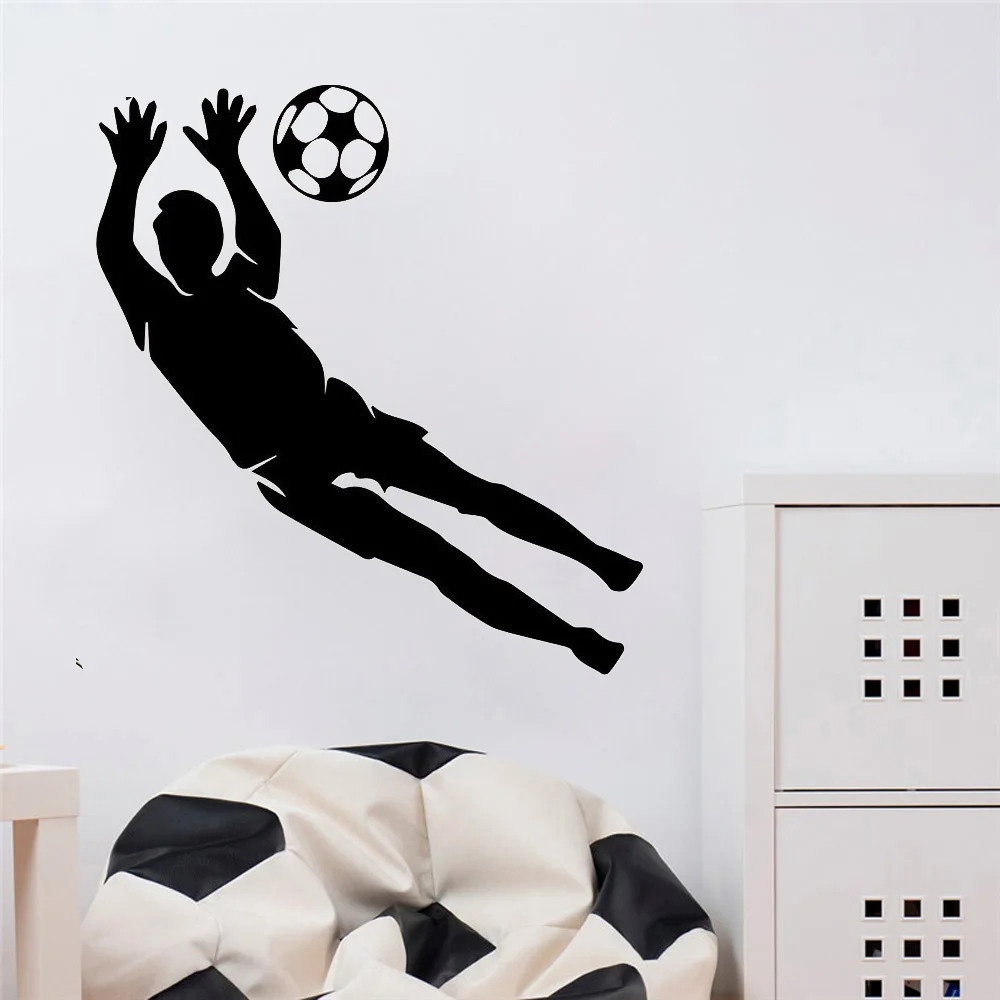 

Goalkeeper Wall Sticker Wall Decals For Bedroom Kids Room Decoration Accessories Vinyl Wall Decor Sticker Mural