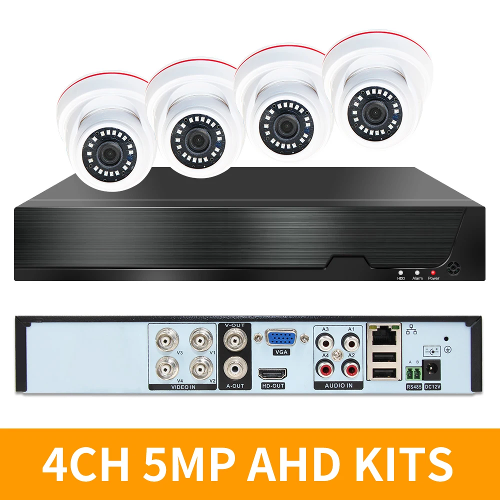 Камера видеонаблюдения 4 канала 5 МП AHD P2P Мп | Безопасность и защита