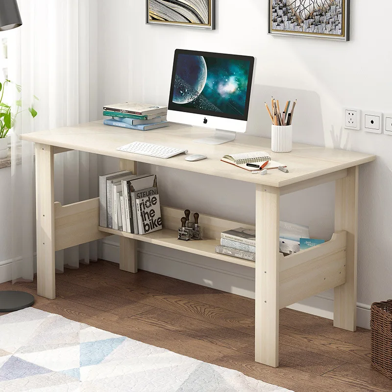 Wooden Computer Desk Minimalist Bedroom Student Dormitory Learning Table Single Writing Desk Standing Home Office Furniture Wooden Computer Desk Minimalist Bedroom Student Dormitory Learning Table Single Writing Desk Standing Home Office Furniture