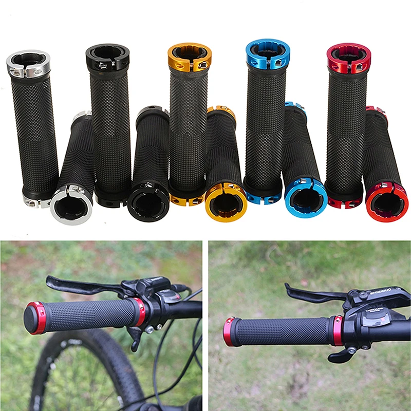 1Pair High Quality Mountain Bike Cycle Bicycle Handlebar Cover Grips Lock-on Fixed Gear Rubber Handlebar Grips